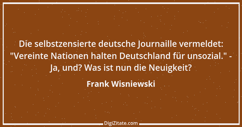 Zitat von Frank Wisniewski 27