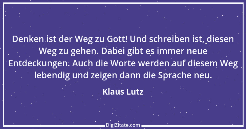 Zitat von Klaus Lutz 2