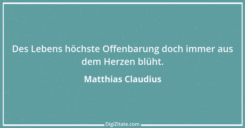 Zitat von Matthias Claudius 138