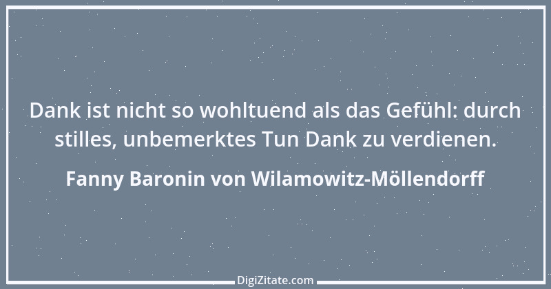 Zitat von Fanny Baronin von Wilamowitz-Möllendorff 15