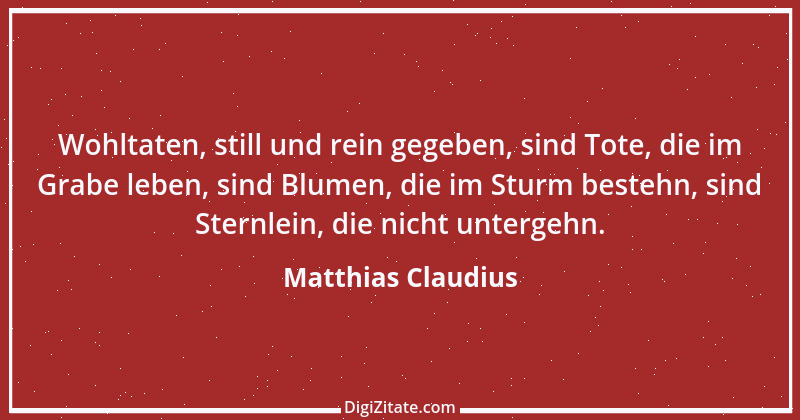 Zitat von Matthias Claudius 139