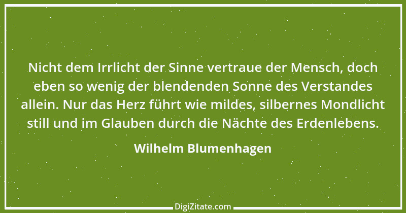 Zitat von Wilhelm Blumenhagen 1