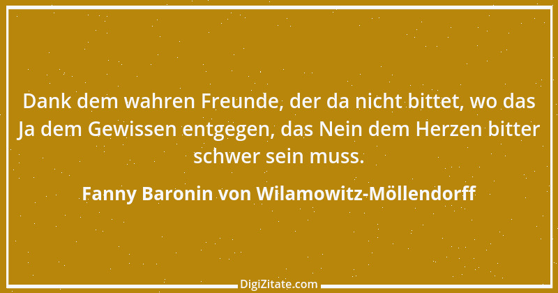 Zitat von Fanny Baronin von Wilamowitz-Möllendorff 16