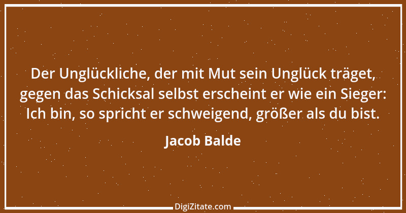 Zitat von Jacob Balde 1