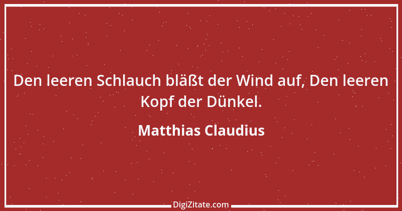 Zitat von Matthias Claudius 140