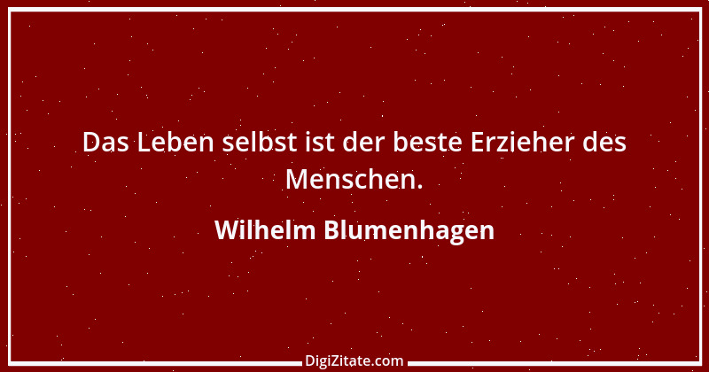 Zitat von Wilhelm Blumenhagen 2