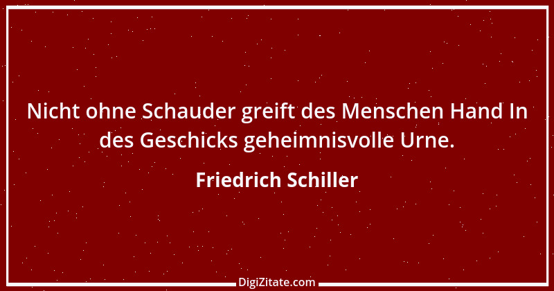 Zitat von Friedrich Schiller 1960