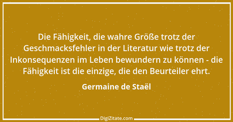 Zitat von Germaine de Staël 74