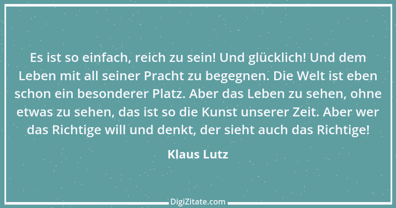 Zitat von Klaus Lutz 6