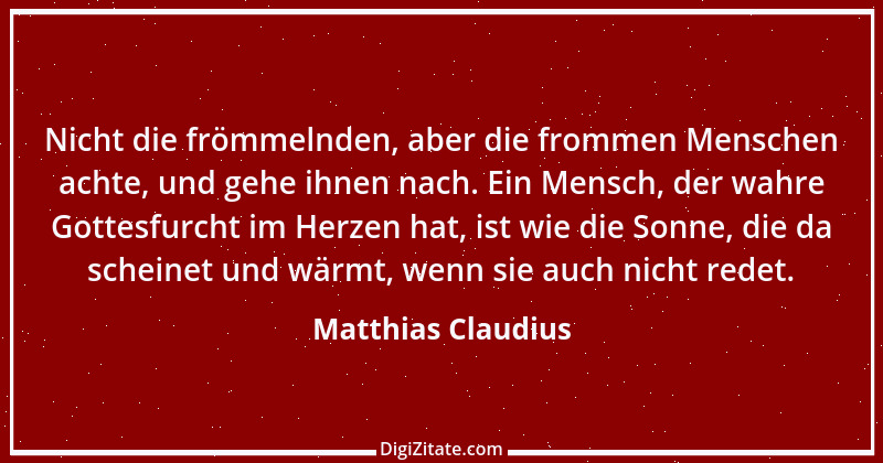 Zitat von Matthias Claudius 143