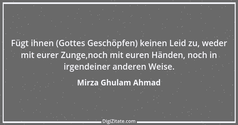 Zitat von Mirza Ghulam Ahmad 1