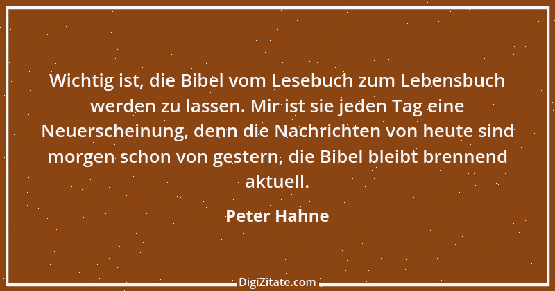 Zitat von Peter Hahne 7