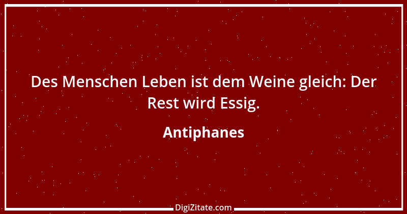 Zitat von Antiphanes 5