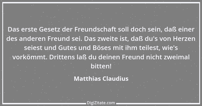 Zitat von Matthias Claudius 144