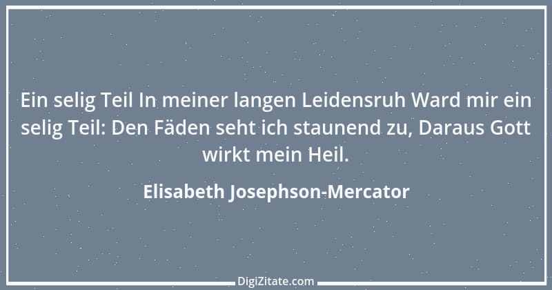 Zitat von Elisabeth Josephson-Mercator 13