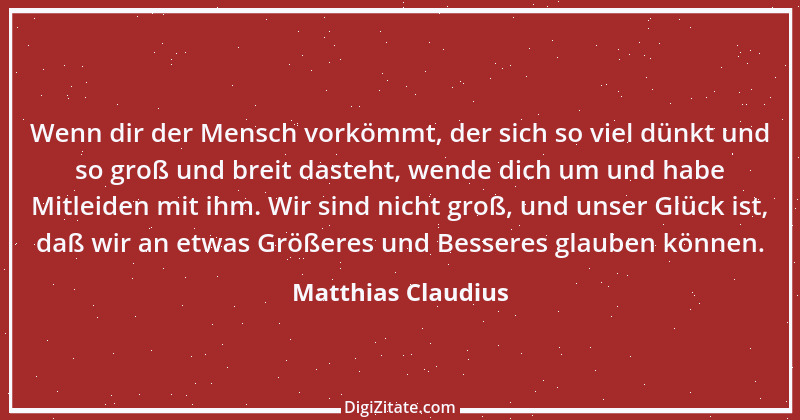 Zitat von Matthias Claudius 146