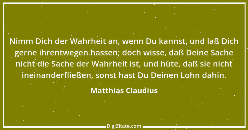 Zitat von Matthias Claudius 147