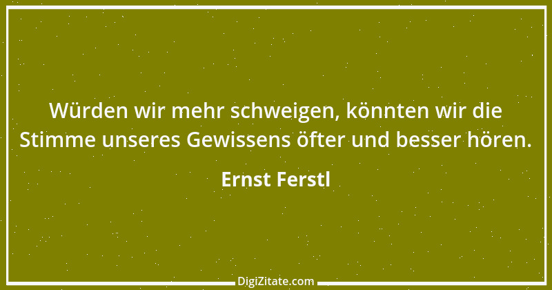 Zitat von Ernst Ferstl 1891