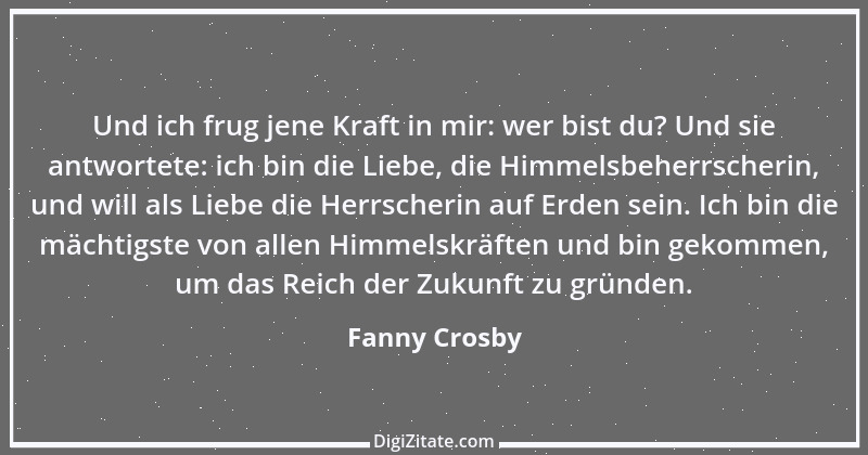 Zitat von Fanny Crosby 1