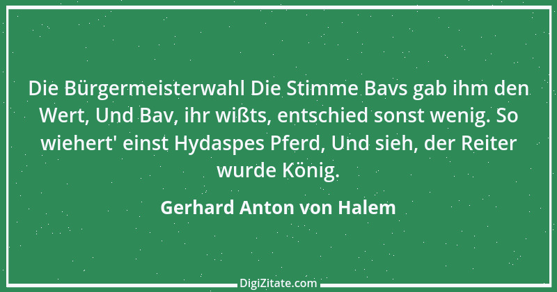 Zitat von Gerhard Anton von Halem 4