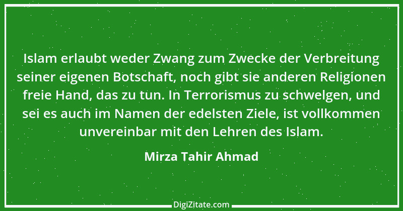 Zitat von Mirza Tahir Ahmad 1