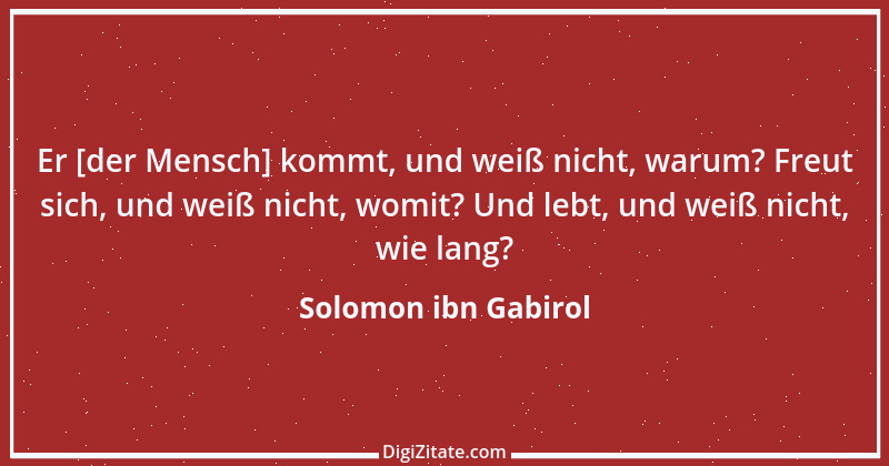 Zitat von Solomon ibn Gabirol 6