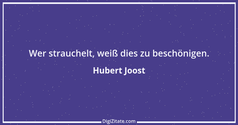 Zitat von Hubert Joost 5