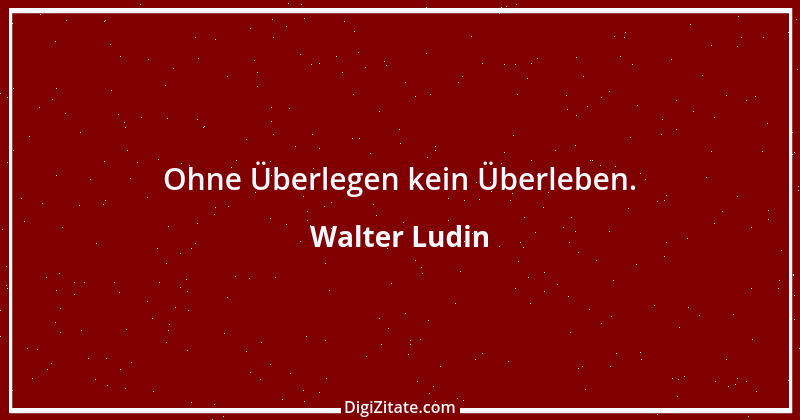 Zitat von Walter Ludin 953