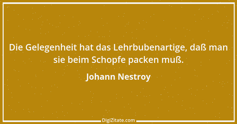 Zitat von Johann Nestroy 100