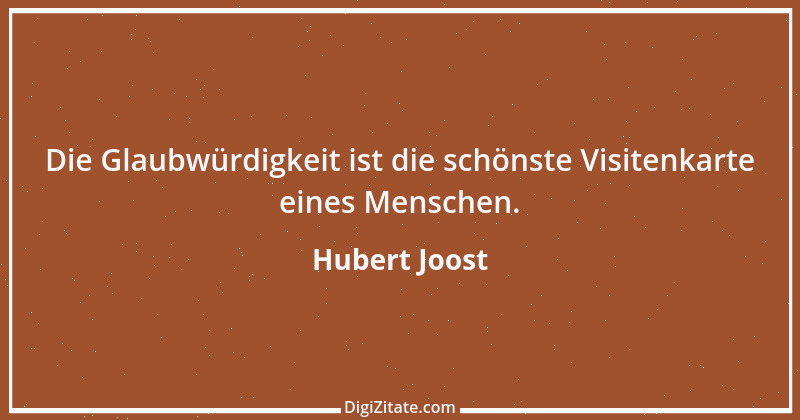 Zitat von Hubert Joost 7