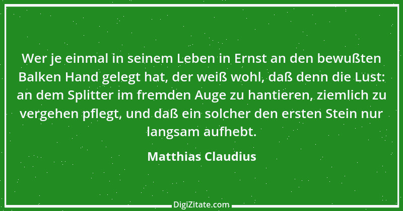 Zitat von Matthias Claudius 151