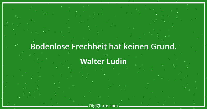 Zitat von Walter Ludin 955