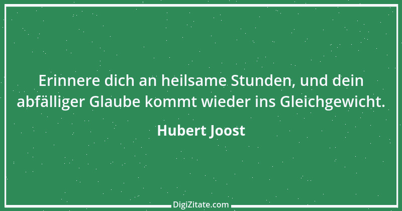 Zitat von Hubert Joost 8