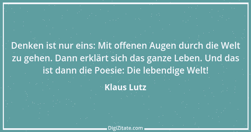 Zitat von Klaus Lutz 16