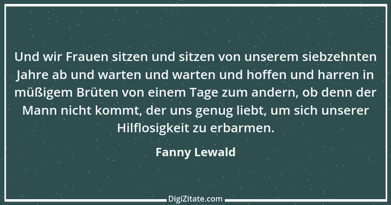 Zitat von Fanny Lewald 4