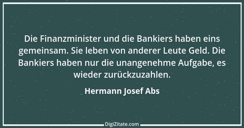 Zitat von Hermann Josef Abs 1