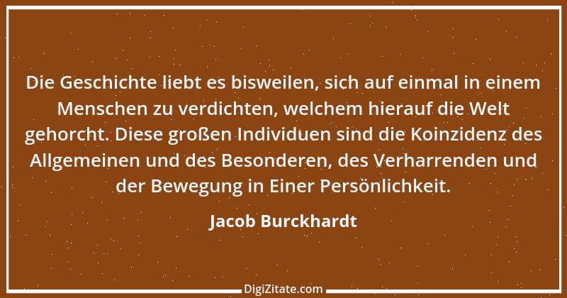 Zitat von Jacob Burckhardt 13