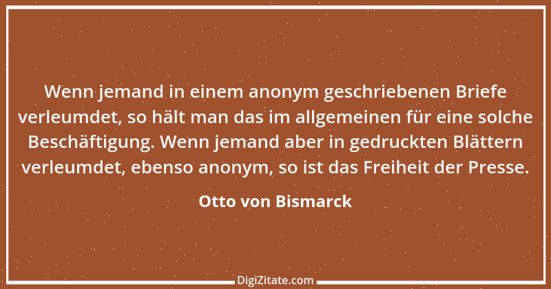 Zitat von Otto von Bismarck 153