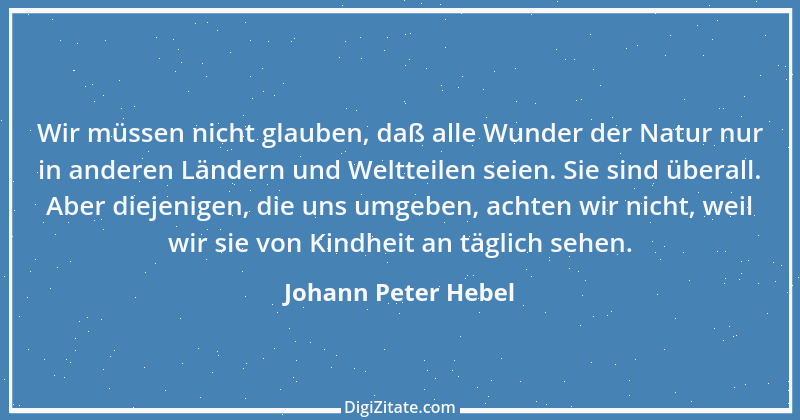 Zitat von Johann Peter Hebel 10