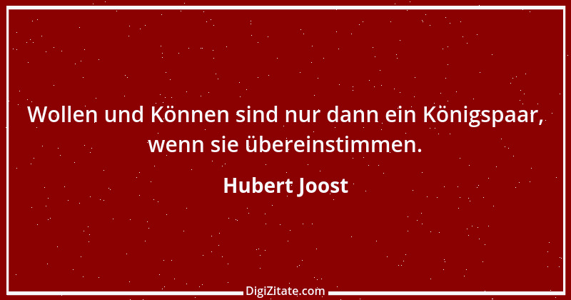 Zitat von Hubert Joost 10