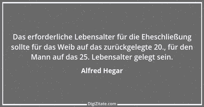 Zitat von Alfred Hegar 1