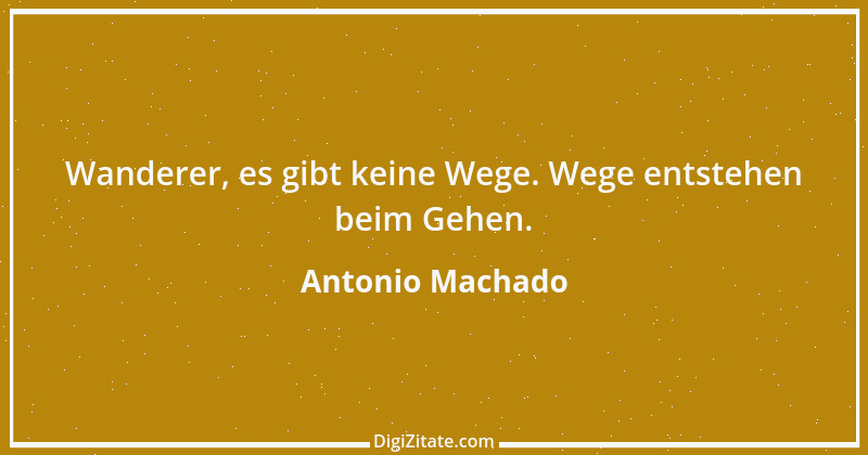 Zitat von Antonio Machado 13