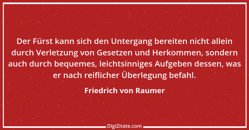 Zitat von Friedrich von Raumer 2