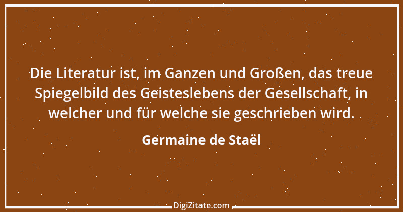 Zitat von Germaine de Staël 88