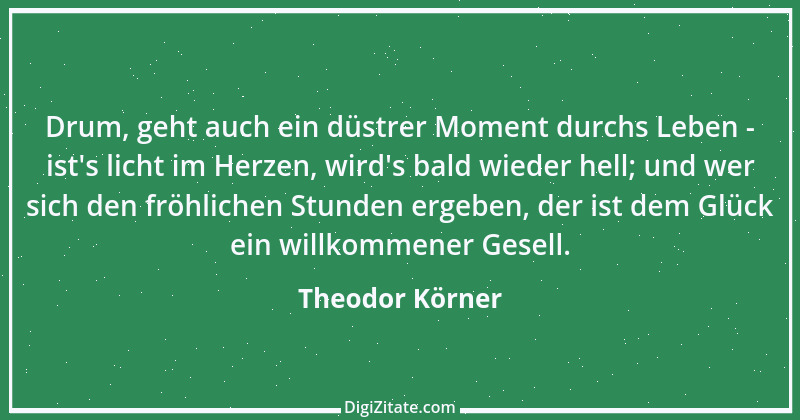 Zitat von Theodor Körner 4