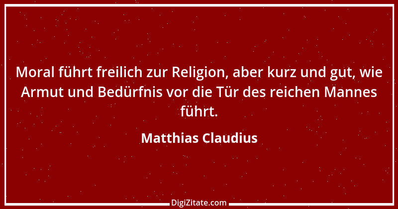 Zitat von Matthias Claudius 156