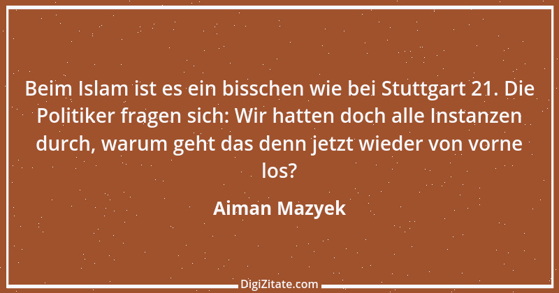 Zitat von Aiman Mazyek 1