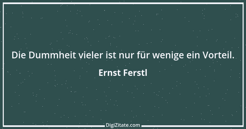 Zitat von Ernst Ferstl 1900