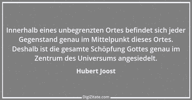 Zitat von Hubert Joost 13