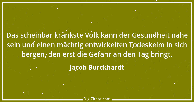 Zitat von Jacob Burckhardt 17